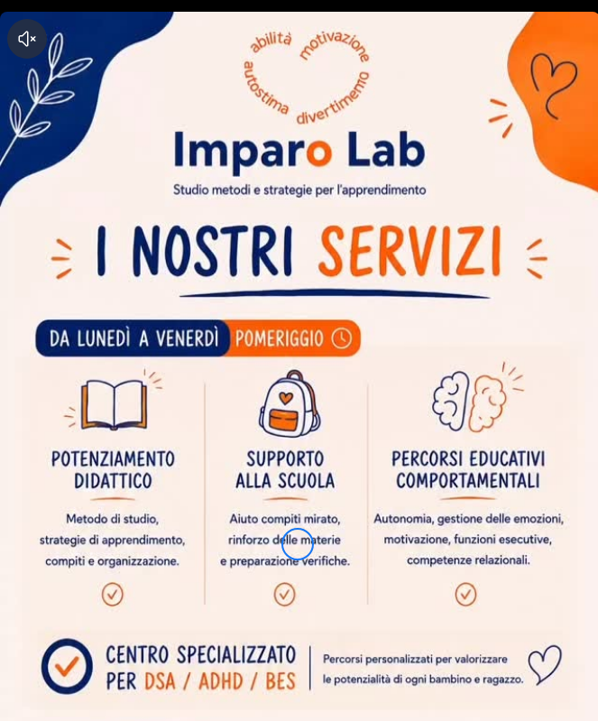 I nostri servizi Imparo Lab: doposcuola specialistico DSA, ADHD, BES